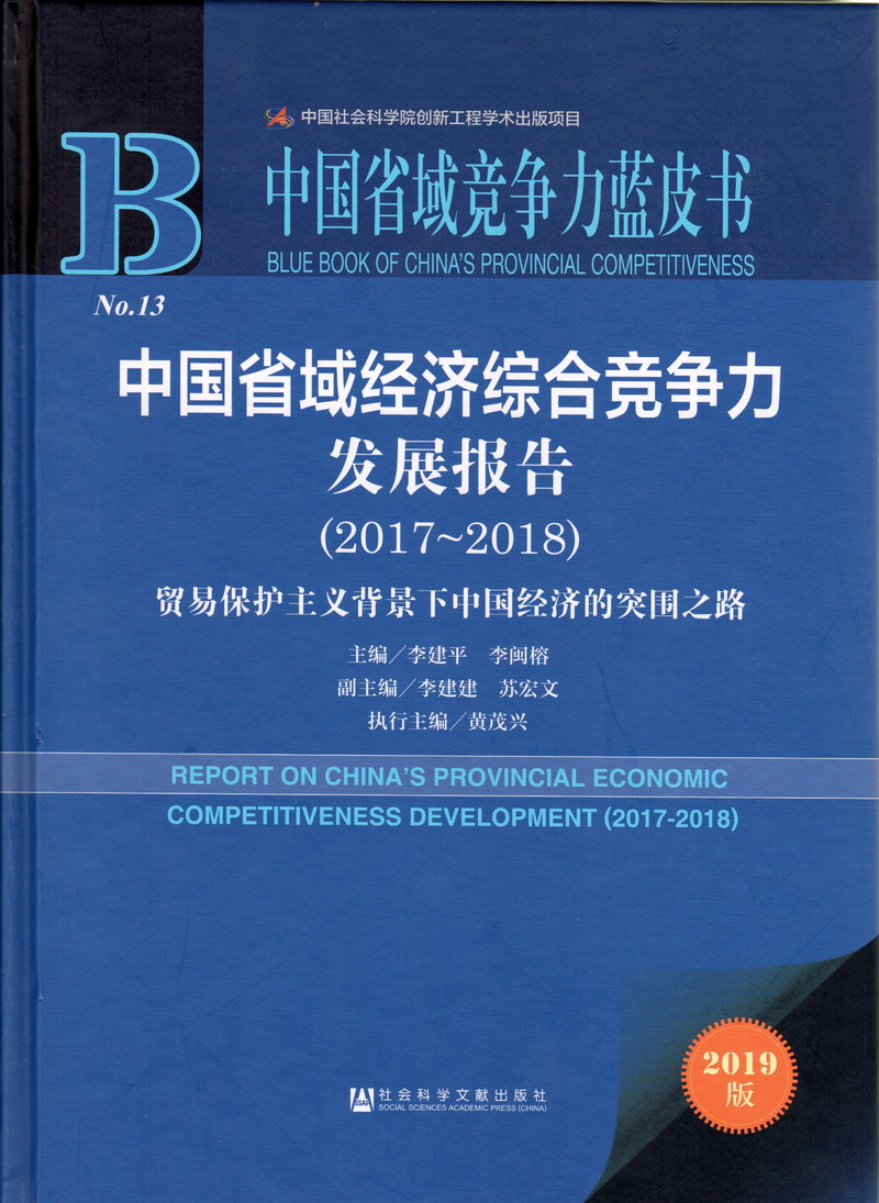 肏大屄免费视频中国省域经济综合竞争力发展报告（2017-2018）